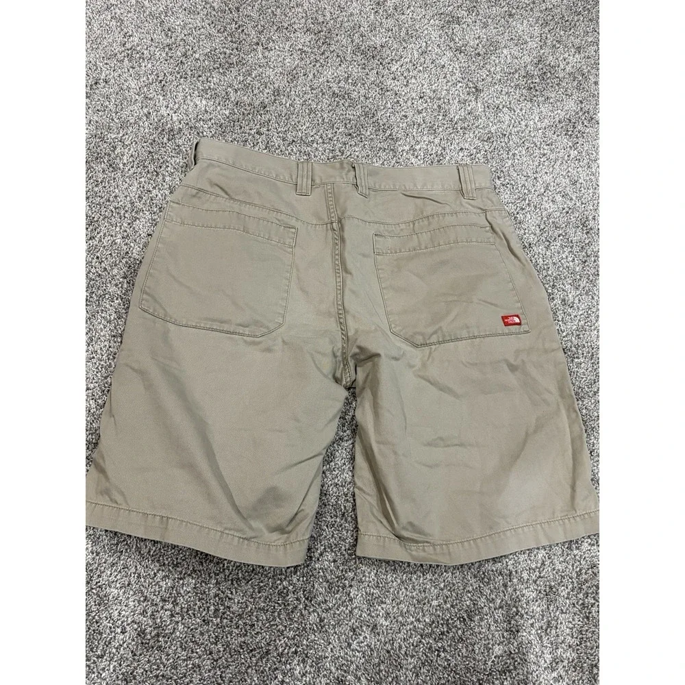 The North Face Mens 36 Long Khaki Tan Chino Shorts Outdoor Hiking Casual Cotton